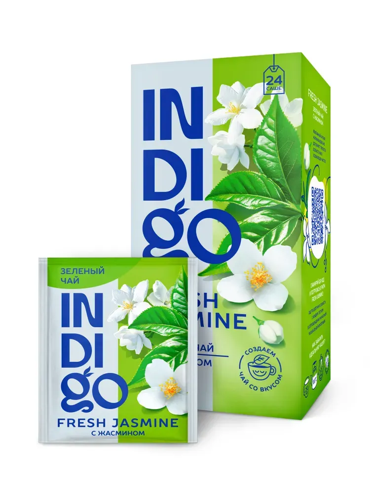 Herbarus INDIGO чай зелёный Fresh Jasmine 24 пак.