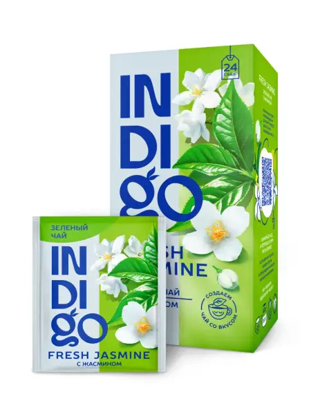 Herbarus INDIGO чай зелёный Fresh Jasmine 24 пак.