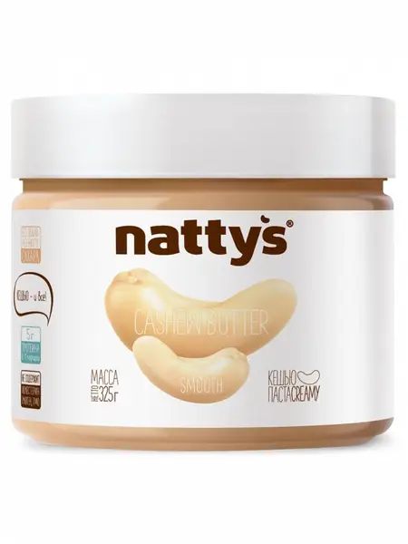 NATTYS Smooth Паста кешью без мёда 325 гр.
