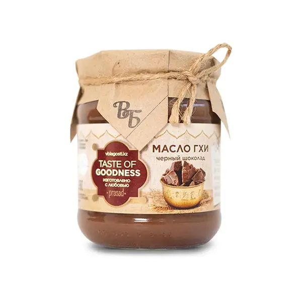 Вкус благости Масло ГХИ чёрный шоколад 240 гр.