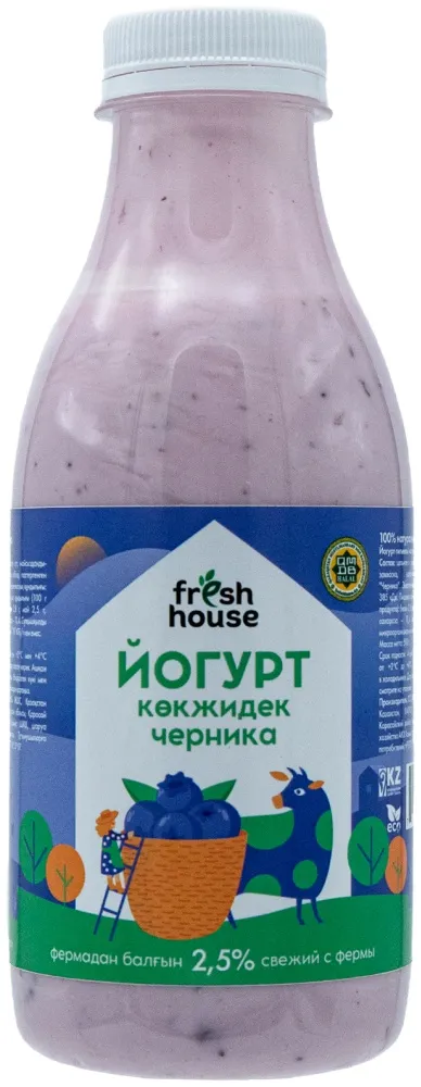 Fresh House Йогурт черника 500 гр.
