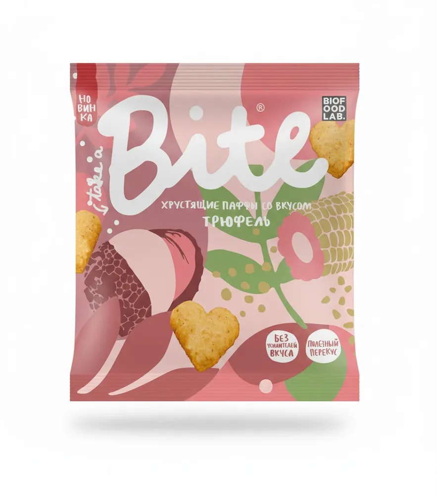 Bite Мультизлаковые фигурки «Паффы» со вкусом «Трюфель» 30 гр.