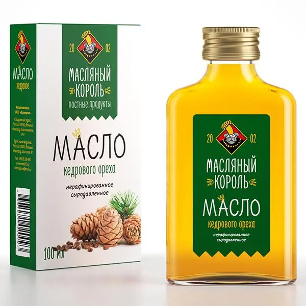 Масло кедровое 100мл.