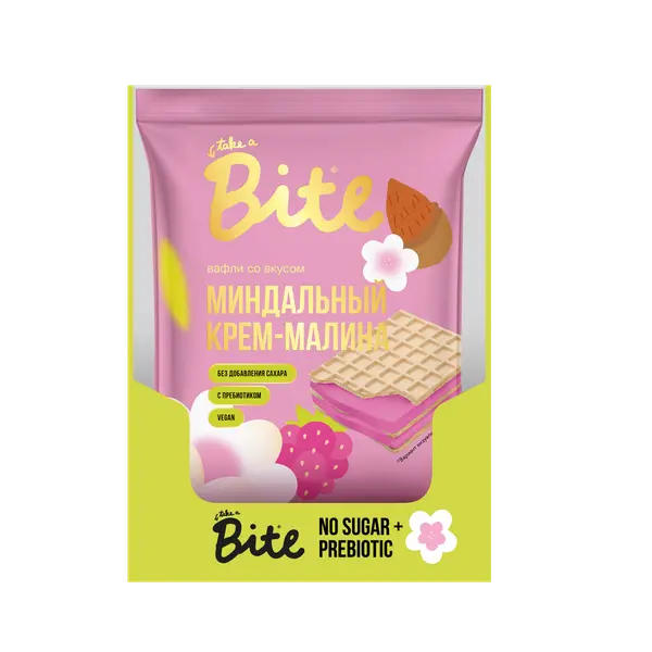 Bite Вафли Малина-Миндальный крем 35гр.