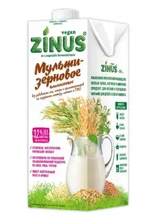ZINUS молоко овсяное 3,2% 1л.