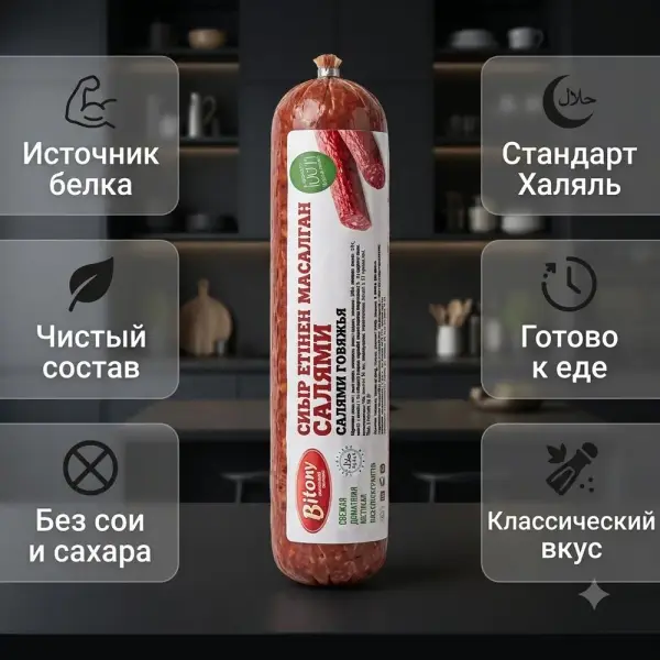 Bitony сиыр еті салями шұжығы