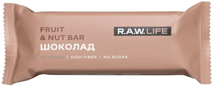 R.A.W. LIFE Батончик, Шоколад 47г