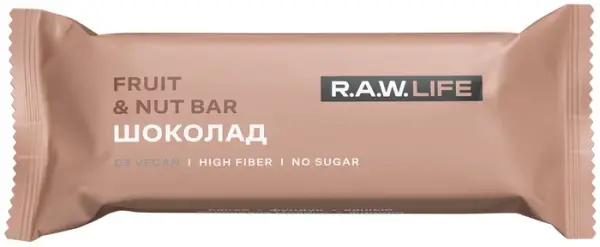 R.A.W. LIFE Батончик, Шоколад 47г
