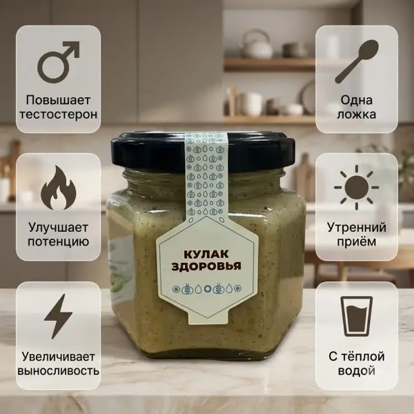 MMM «Кулак здоровья» табиғи балы 150гр.