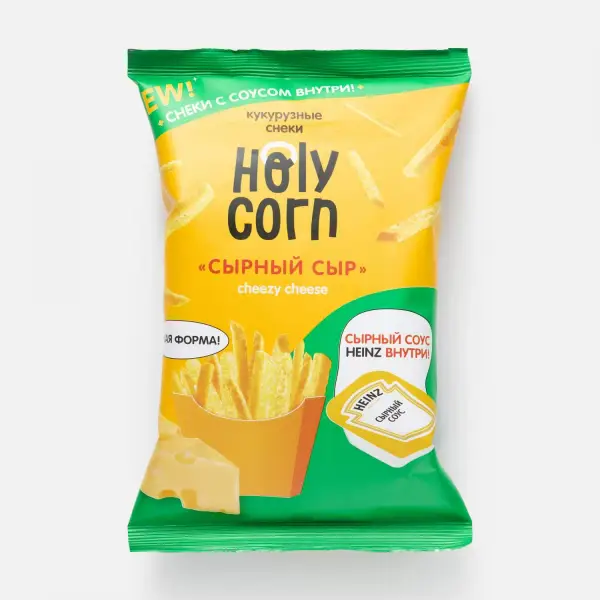 Holy Corn Кукурузные снеки "Сыр с соусом Хайнз" 30 гр.