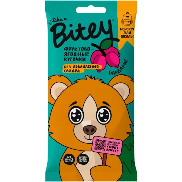 Bitey Фруктово-ягодные кусочки «Барбарис» 20гр.