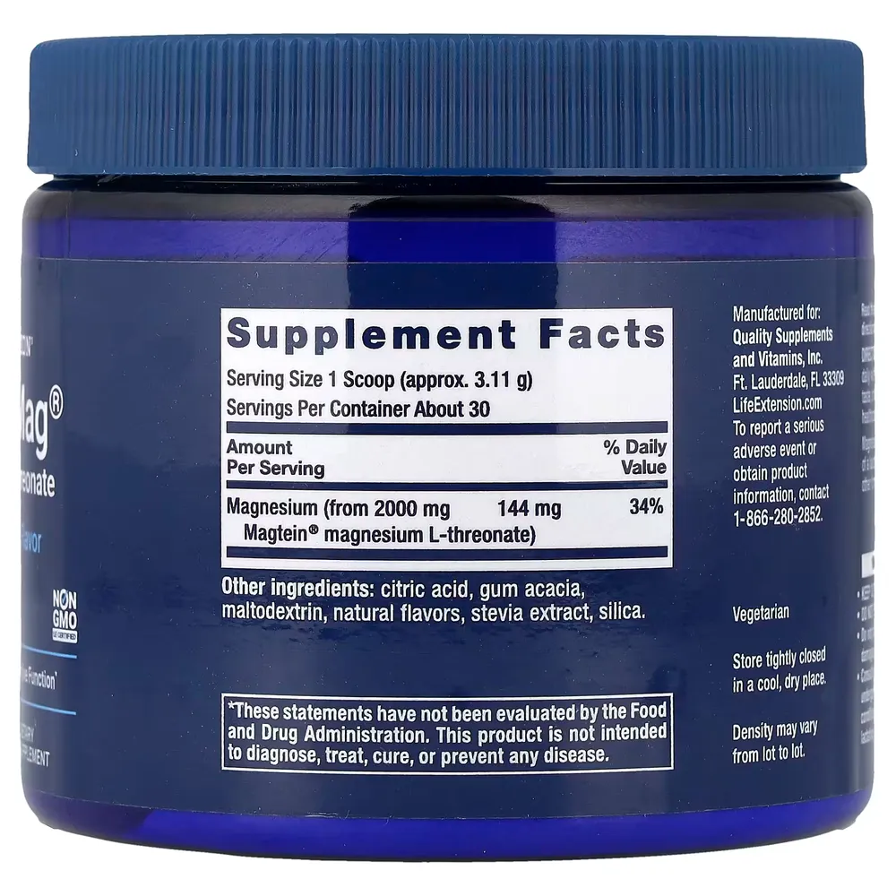 Life Extention Neuro-Mag Magnesium L-Threonate (L-треонат магния) 93.35 г