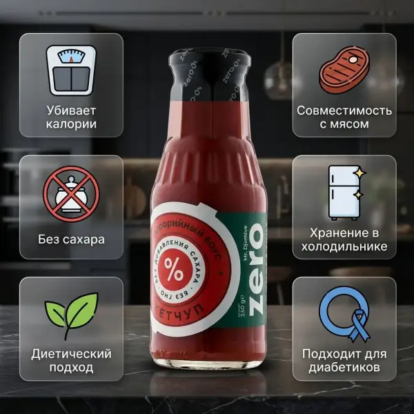 Zero Соус Кетчуп Шашлычный 330гр