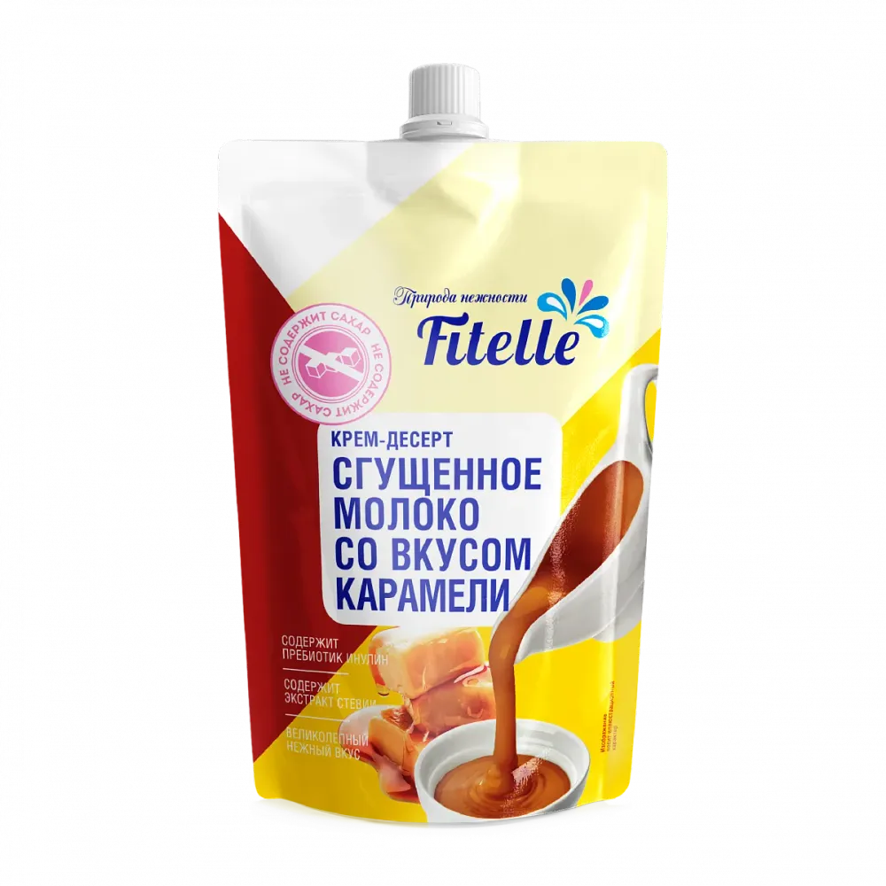 Крем-десерт «Сгущенное молоко» карамель дәмімен, 100 г