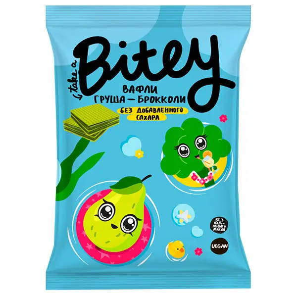Bitey Вафли Груша-Брокколи 35гр.