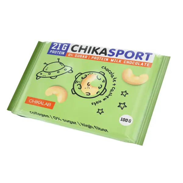 CHIKALAB Шоколад молочный с кешью 100гр