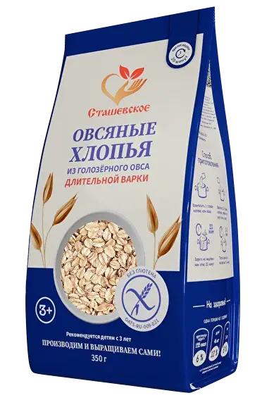Сташевское сұлы майы глютенсіз ұзақ пісіру 350 гр.
