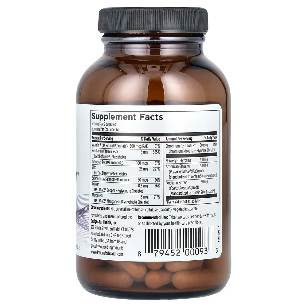 Design For Health Thyroid Synergy 120 cap.