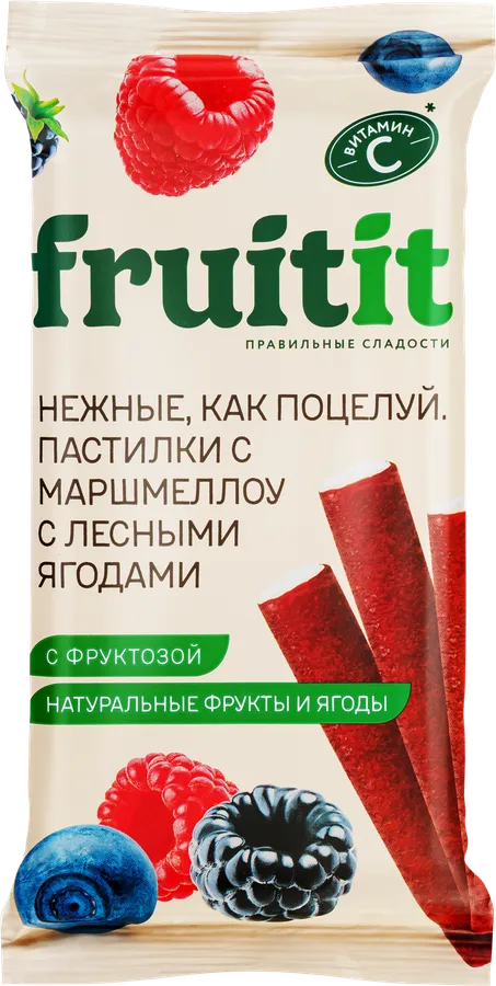 Fruit it маршмеллоу қосылған Орман жидектері пастилкалары 55 гр.* 10 дана.