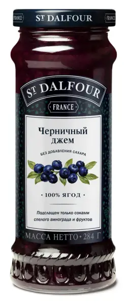 St.Dalfour Джем из черники 284гр