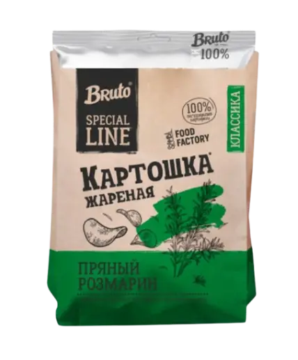 Bruto Kraft Чипсы "Пряный розмарин" 120 гр.