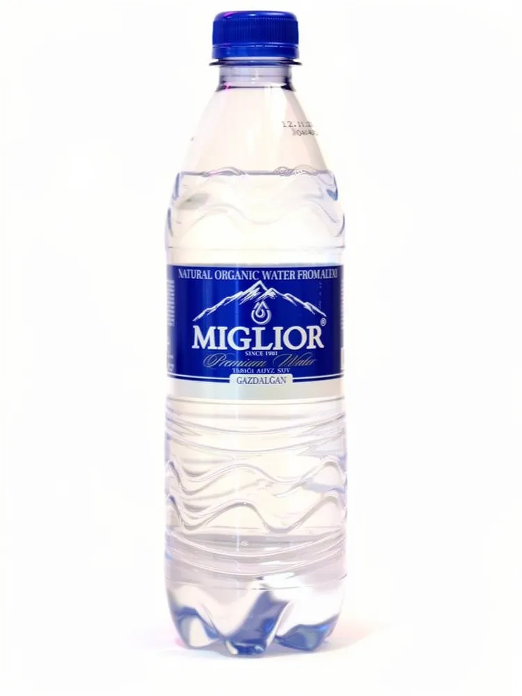0.5л пластик с газом вода MIGLIOR