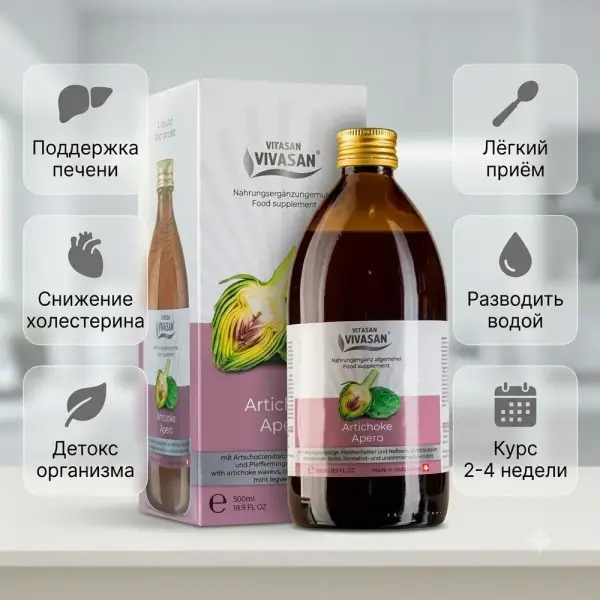 VIVASAN Ащы артишок 500 мл.