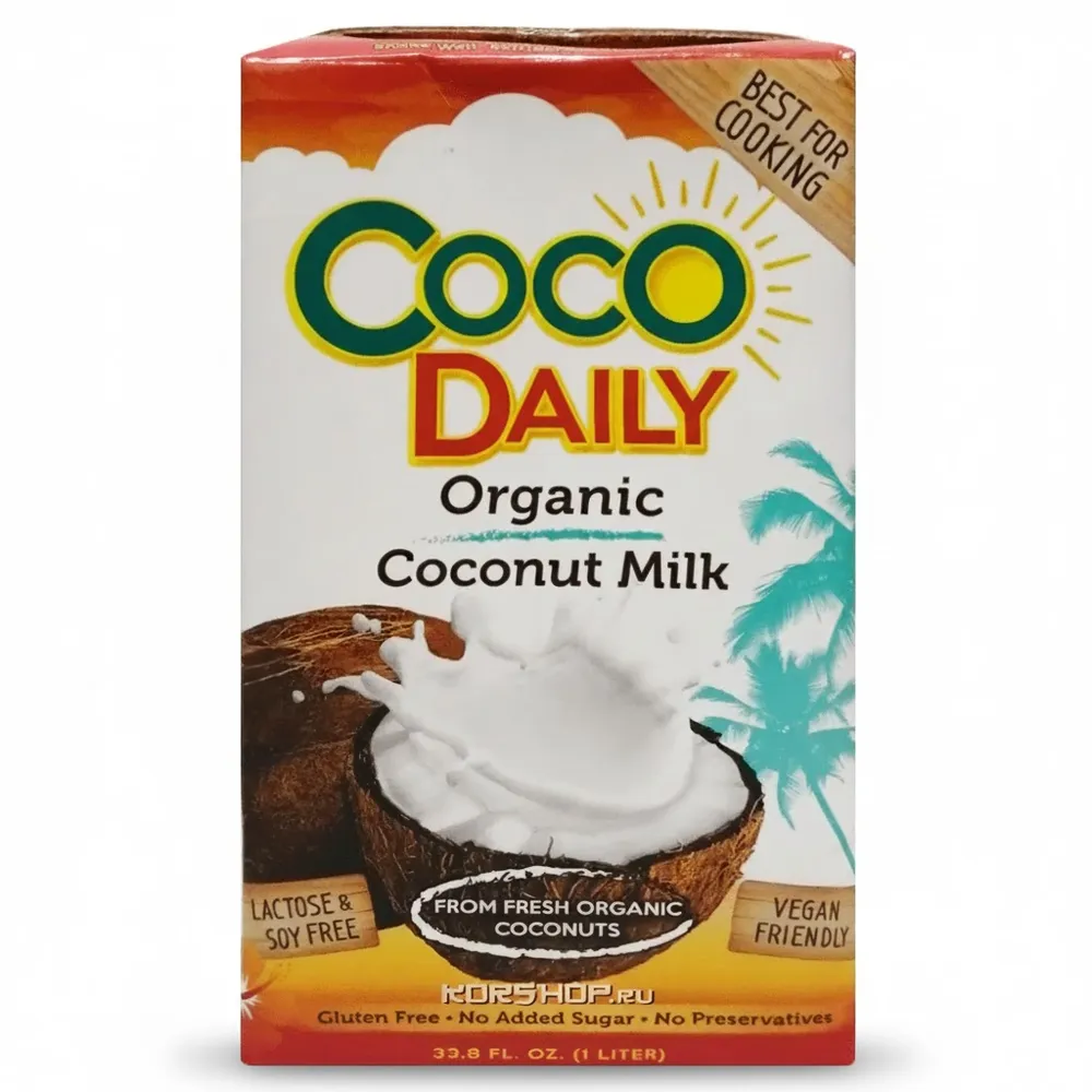 COCO DAILY Органическое кокосовое молоко 1л.