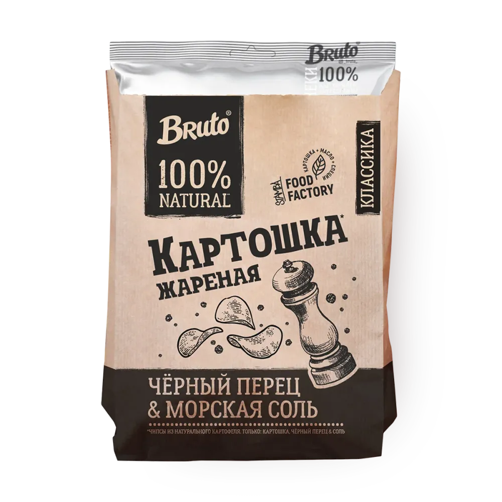 Bruto Kraft Чипсы "Чёрный перец" 60 гр.