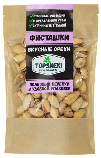 TOPSNEKI Орехи фисташки солёные 70гр.