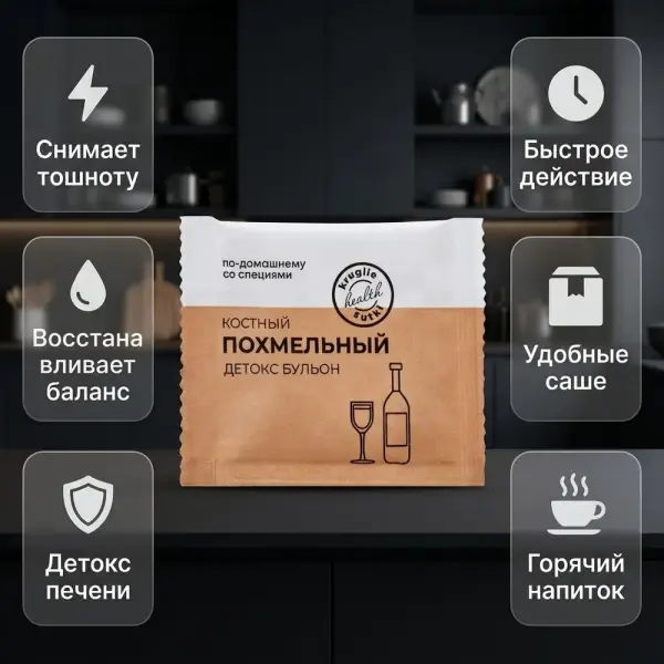 КС Сүйек Детокс сорпасы Похмельный 5 гр.*15 дана.