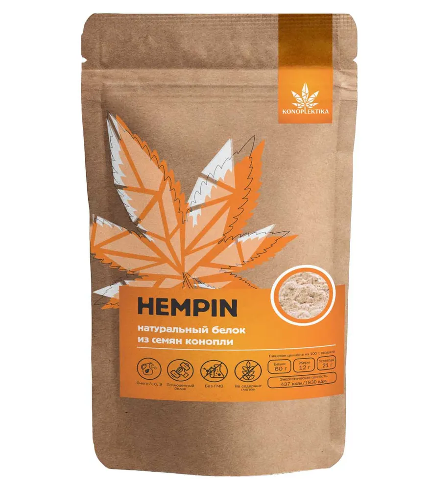 Konoplektika Натуральный белок из семян конопли HEMPIN 300 гр.