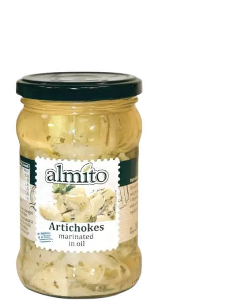 ALMITO Артишоки резаные со специями в масле 320мл