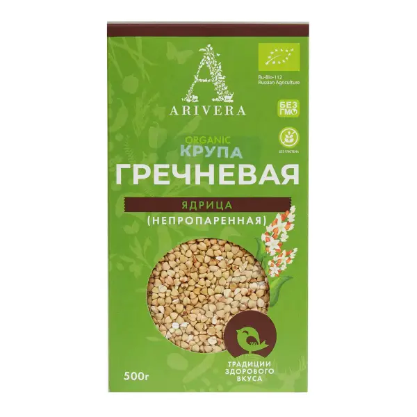 Аривера Гречка ядрица (непропаренная) 500 гр.