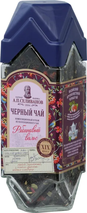 Селиванов чай цельнолистовой Рябиновый вальс ст/б 180 гр.