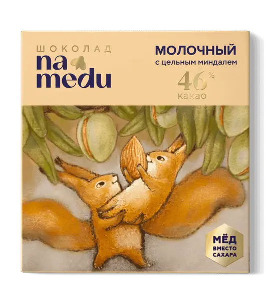 NA MEDU Шоколад Сказочный Молочный с миндалём 85 гр.