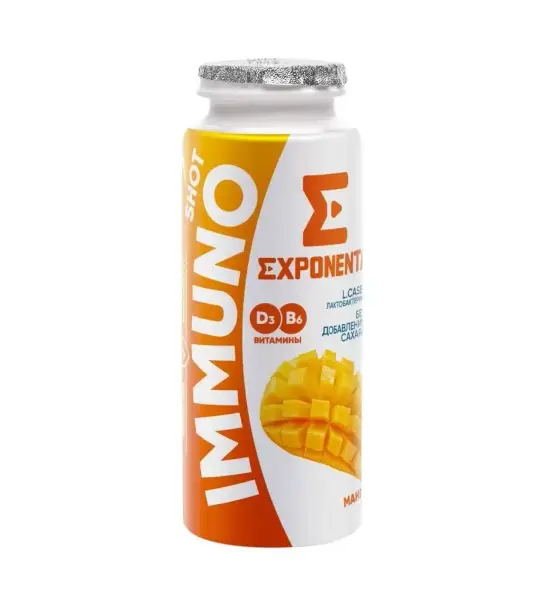 Exponenta Продукт кисломолочный ИММУНО ШОТ Манго 100 гр.
