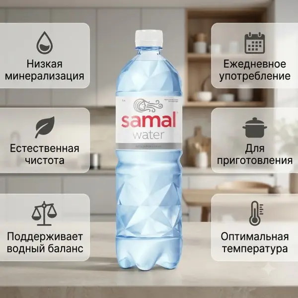 Samal газдалмаған ауыз су 1л