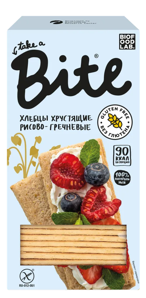 Bite Хлебцы хрустящие рисово-гречневые 150гр.