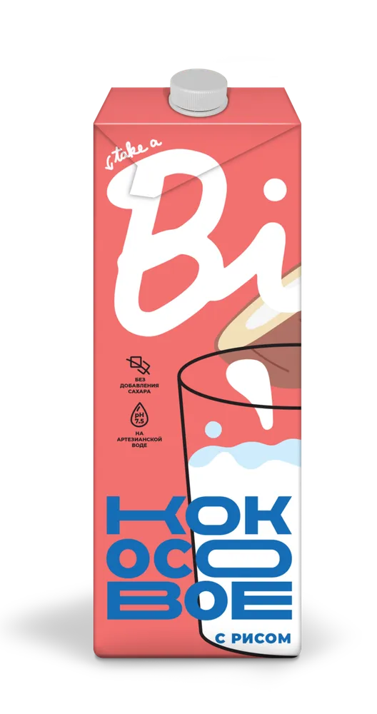 Bite Молоко растительное "Рисовое с кокосом" 1л