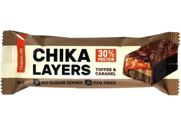 CHIKALAYERS Батончик глазированный СОЛЁНАЯ КАРАМЕЛЬ и АРАХИС 60гр