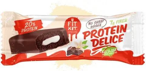 Fit Kit Protein протеиновое пирожное DELICE ШОКОЛАД-ВАНИЛЬ 60 гр