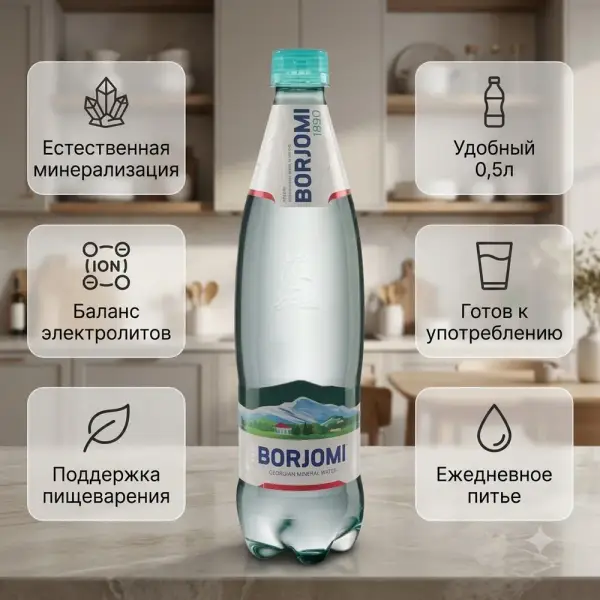 0,5 л ПЭТ БОРЖОМИ суы