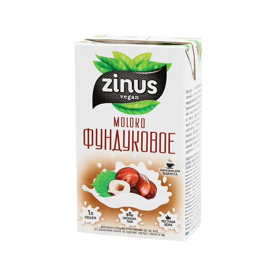 ZINUS Молоко ФУНДУКОВОЕ 1л