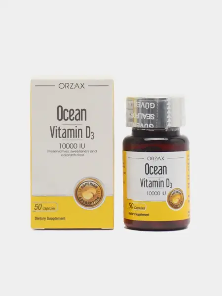 ORZAX OCEAN Витамин D3 10 000 IU 50 softgel