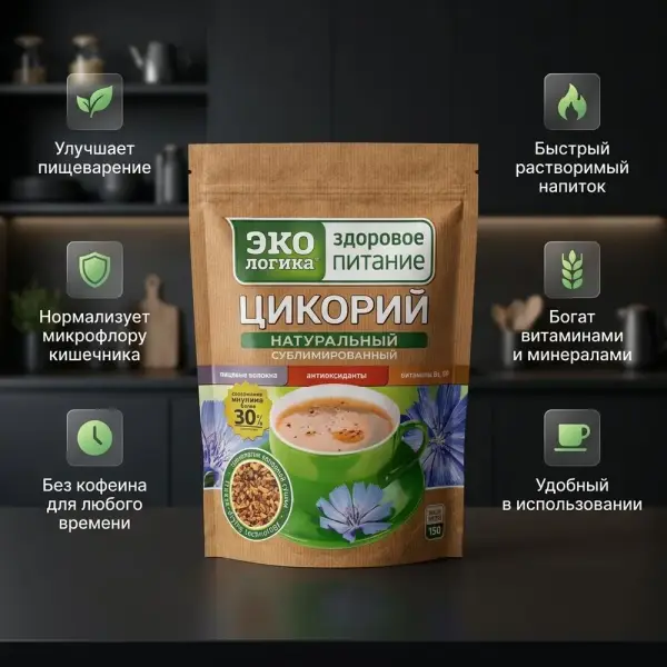 Экологика Классикалық цикорий пакет 150гр.
