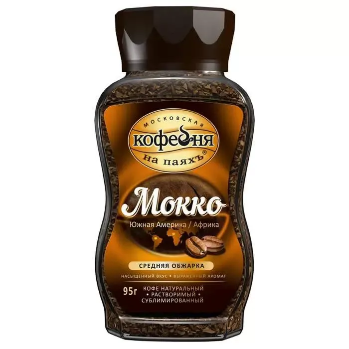 МКП МОККО Кофе натуральный растворимый сублимированный банка 95 гр.