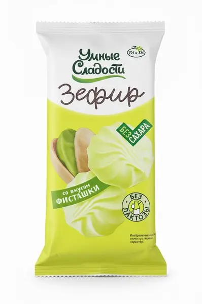 Зефир «Умные сладости» со вкусом фисташки 50гр.
