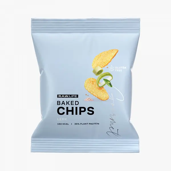 R.A.W. LIFE Baked CHIPS Лук Порей 35 гр