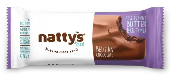NATTYS&GO Brownie Батончик "Арахисовая паста и какао в молочном шоколаде" 45 гр.